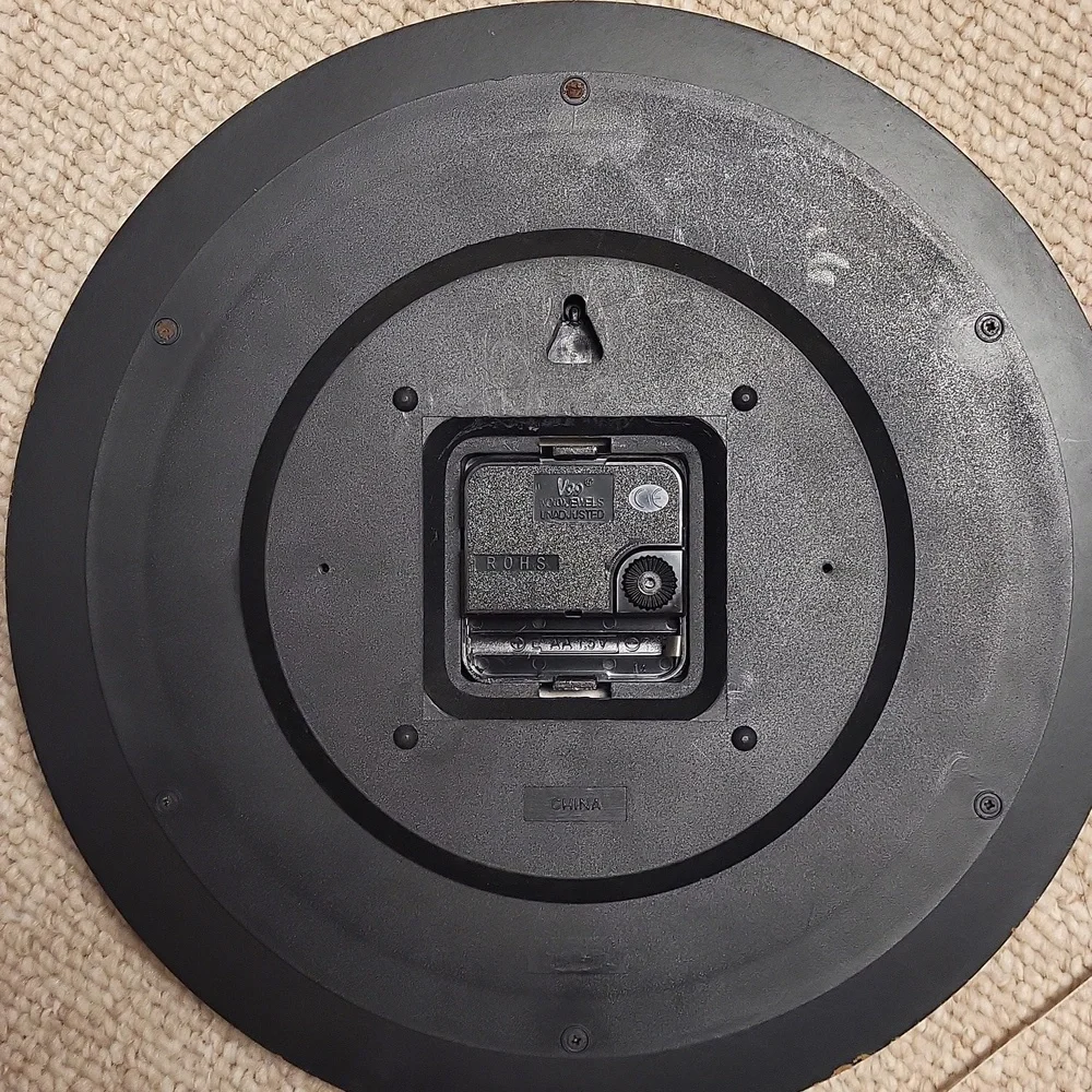 Firsttime Used Black Wall Clock 11.5